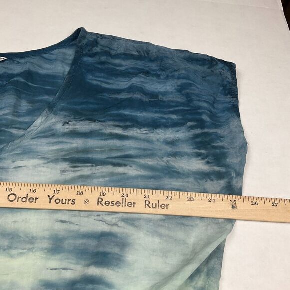 Hard Tail Forever Womens V-Neck Top Printed V-Neck Short Sleeve Loose Fit Small - Picture 9 of 11